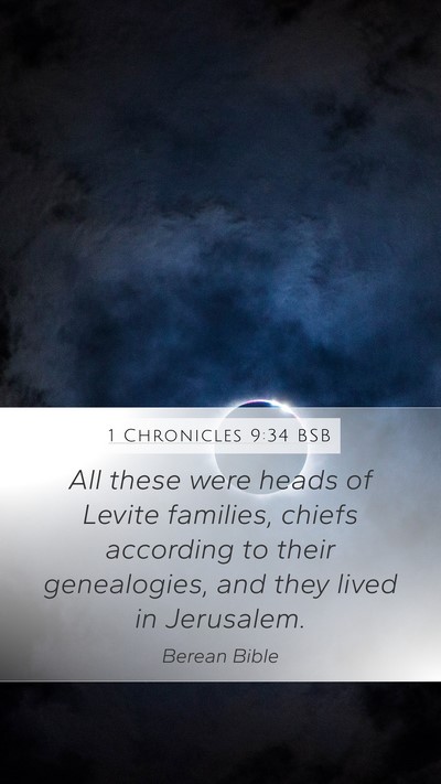 1 Chronicles 9:34 BSB Bible Verse Image