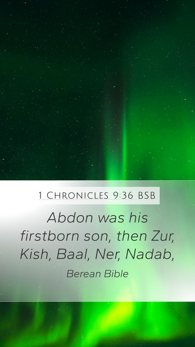 1 Chronicles 9:36 BSB Bible Verse Image