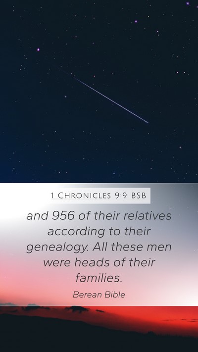 1 Chronicles 9:9 BSB Bible Verse Image