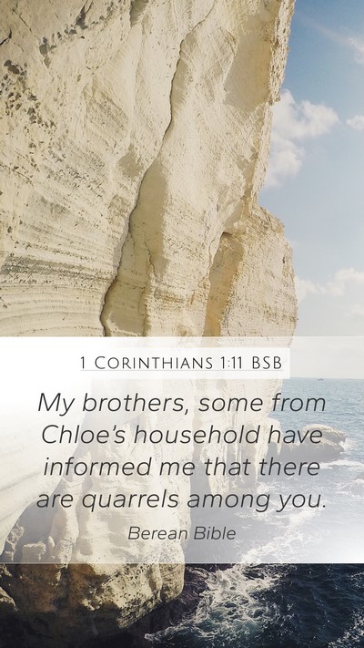 1 Corinthians 1:11 BSB Bible Verse Image