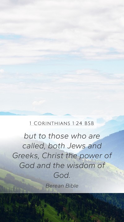 1 Corinthians 1:24 BSB Bible Verse Image