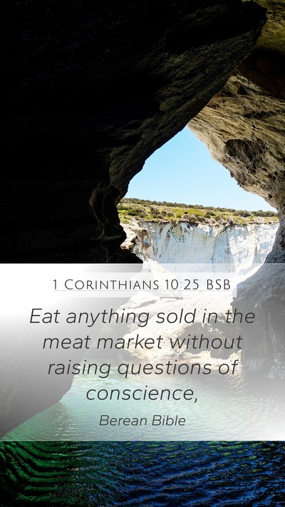 1 Corinthians 10:25 BSB Bible Verse Image