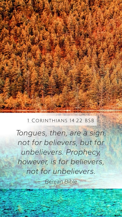 1 Corinthians 14:22 BSB Bible Verse Image