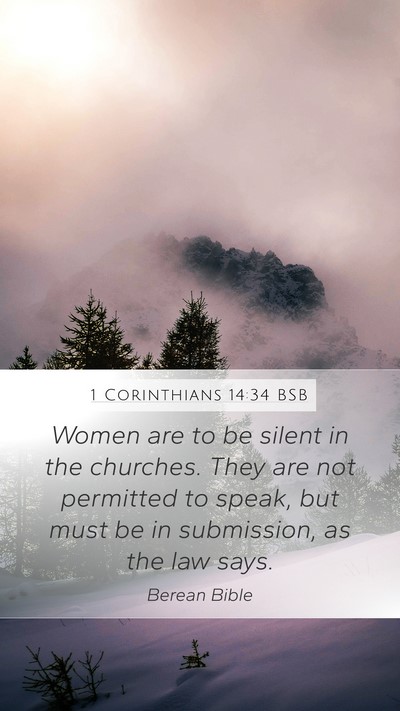 1 Corinthians 14:34 BSB Bible Verse Image