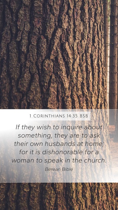 1 Corinthians 14:35 BSB Bible Verse Image