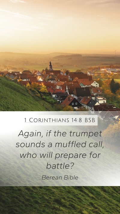 1 Corinthians 14:8 BSB Bible Verse Image