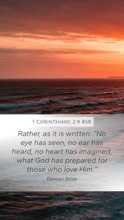 1 Corinthians 2:9 BSB Bible Verse Image