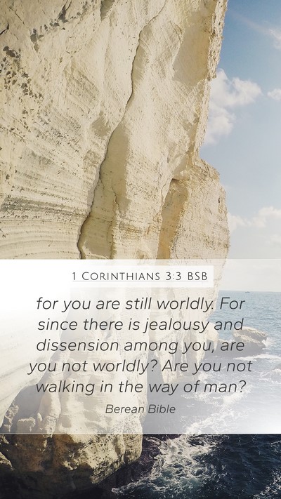 1 Corinthians 3:3 BSB Bible Verse Image