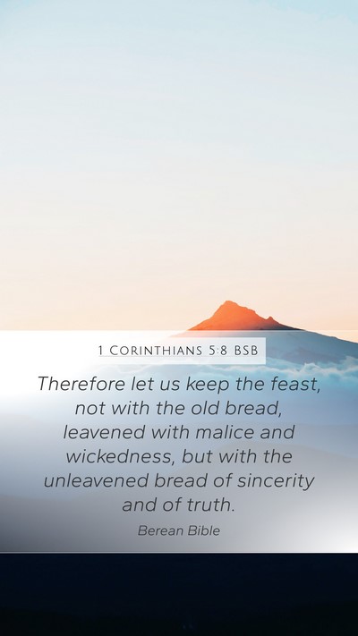 1 Corinthians 5:8 BSB Bible Verse Image