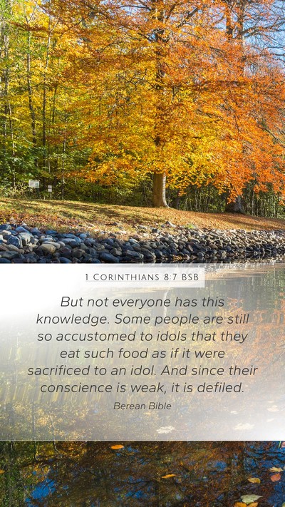 1 Corinthians 8:7 BSB Bible Verse Image