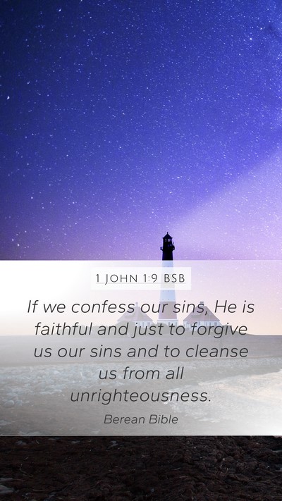 1 John 1:9 BSB Bible Verse Image