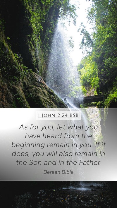 1 John 2:24 BSB Bible Verse Image