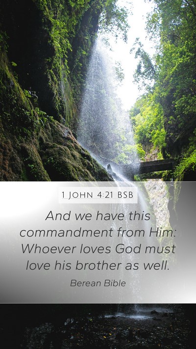 1 John 4:21 BSB Bible Verse Image