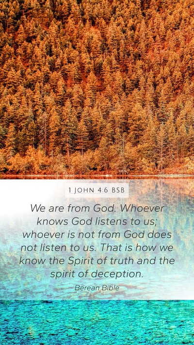 1 John 4:6 BSB Bible Verse Image