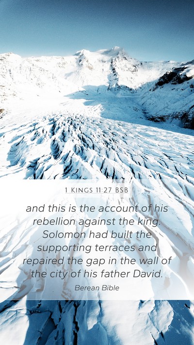 1 Kings 11:27 BSB Bible Verse Image