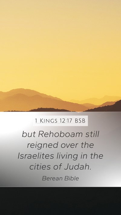 1 Kings 12:17 BSB Bible Verse Image
