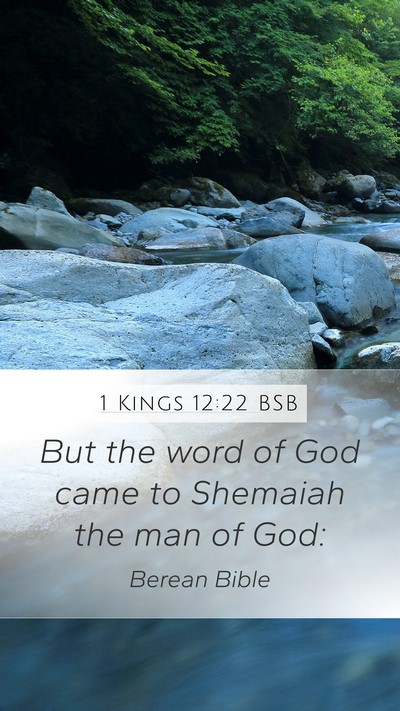 1 Kings 12:22 BSB Bible Verse Image