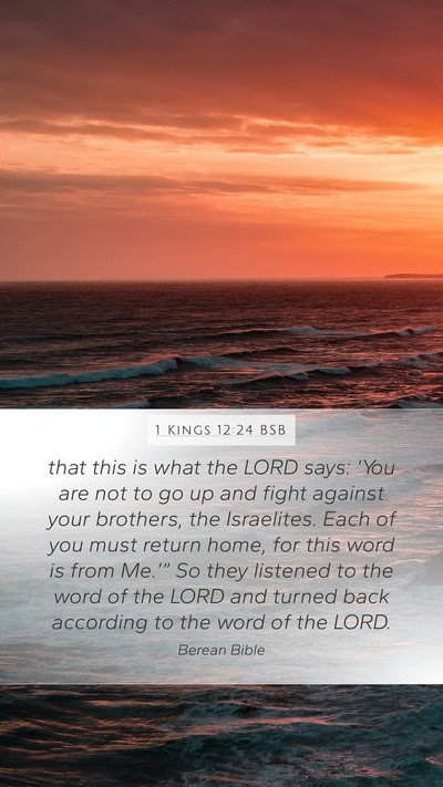 1 Kings 12:24 BSB Bible Verse Image