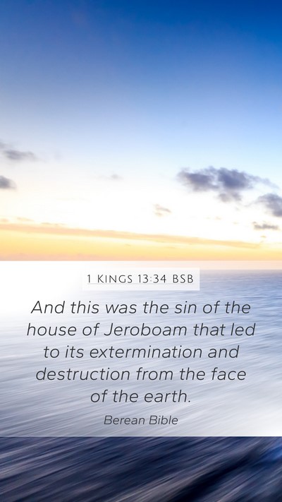 1 Kings 13:34 BSB Bible Verse Image