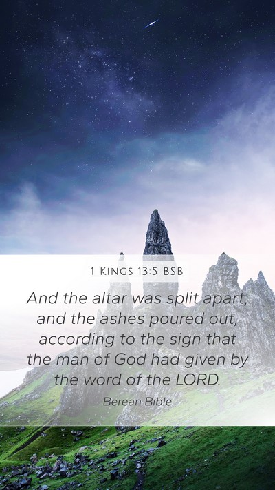1 Kings 13:5 BSB Bible Verse Image
