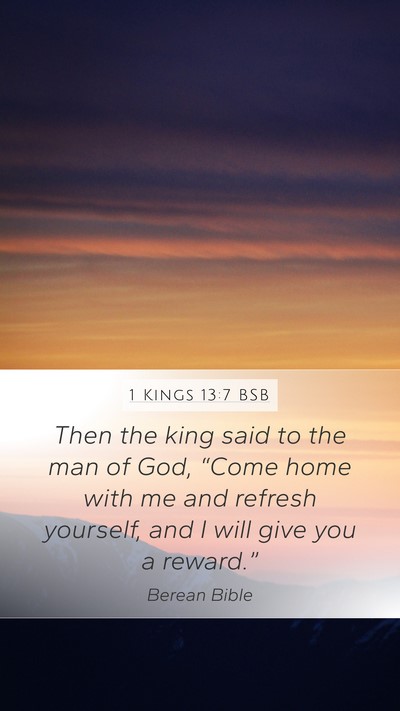 1 Kings 13:7 BSB Bible Verse Image