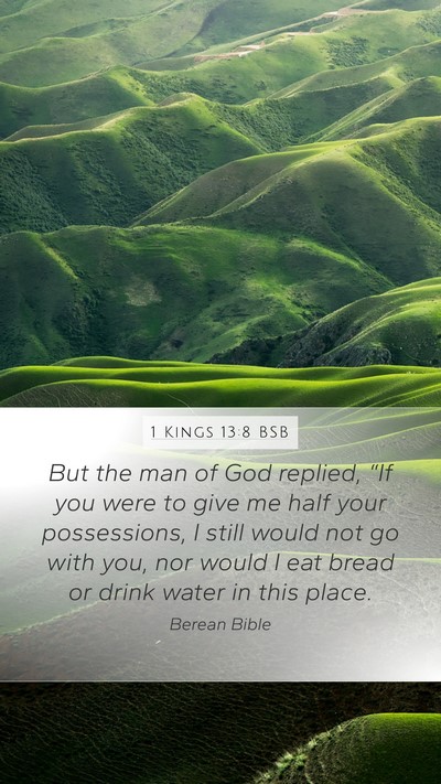 1 Kings 13:8 BSB Bible Verse Image