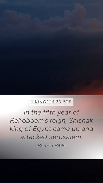 1 Kings 14:25 BSB Bible Verse Image