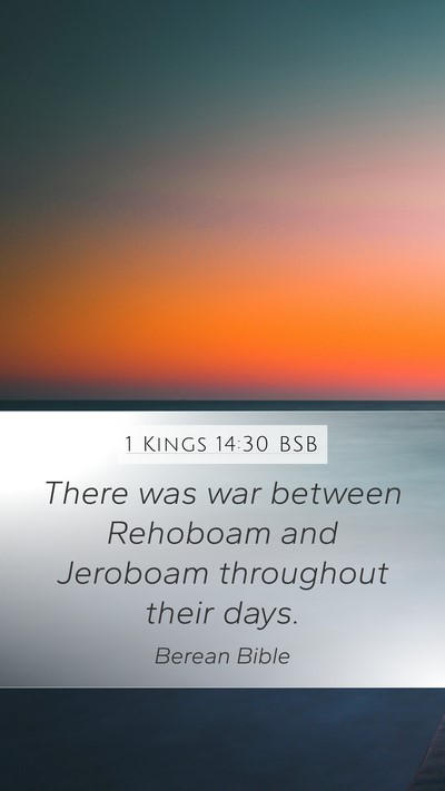 1 Kings 14:30 BSB Bible Verse Image
