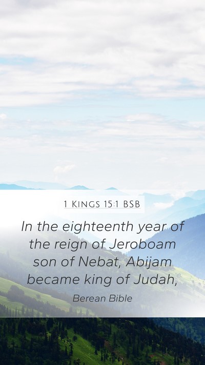 1 Kings 15:1 BSB Bible Verse Image