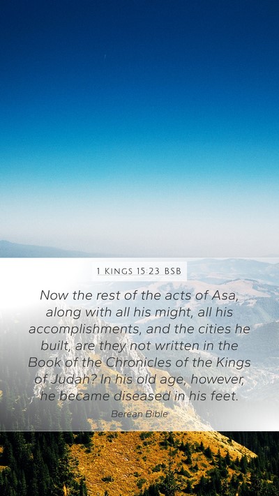 1 Kings 15:23 BSB Bible Verse Image