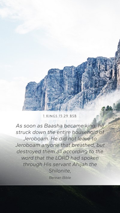 1 Kings 15:29 BSB Bible Verse Image