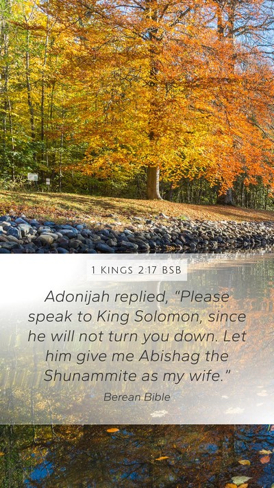 1 Kings 2:17 BSB Bible Verse Image