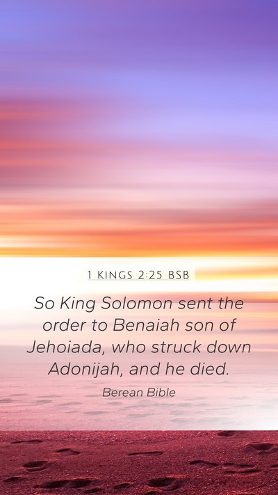1 Kings 2:25 BSB Bible Verse Image