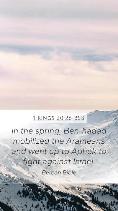 1 Kings 20:26 BSB Bible Verse Image