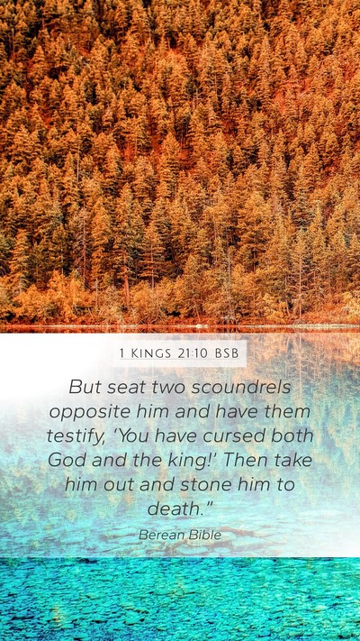 1 Kings 21:10 BSB Bible Verse Image
