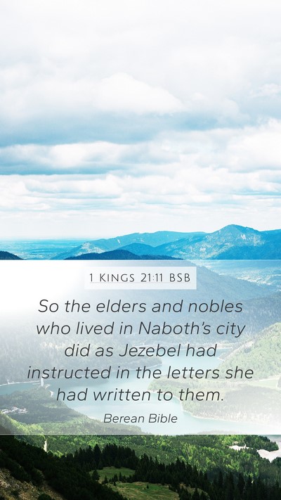 1 Kings 21:11 BSB Bible Verse Image