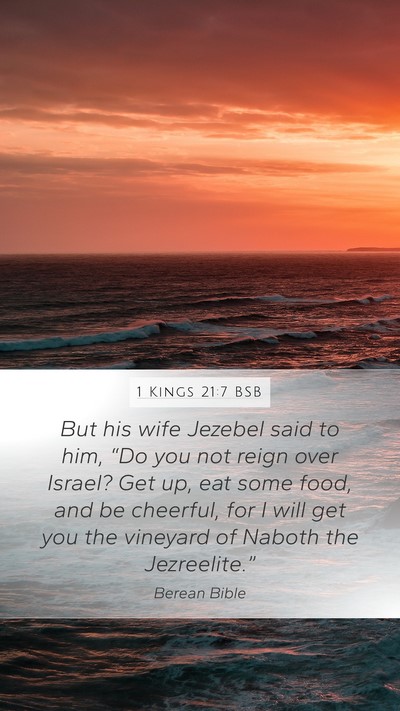 1 Kings 21:7 BSB Bible Verse Image