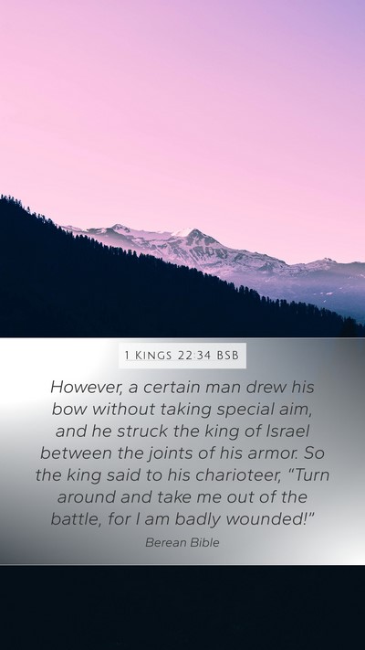 1 Kings 22:34 BSB Bible Verse Image