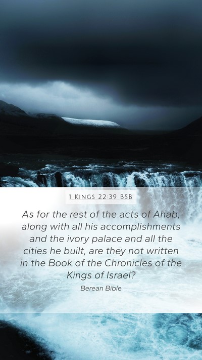1 Kings 22:39 BSB Bible Verse Image