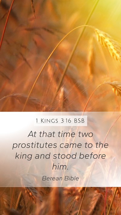 1 Kings 3:16 BSB Bible Verse Image