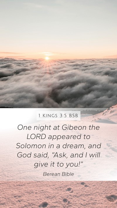 1 Kings 3:5 BSB Bible Verse Image