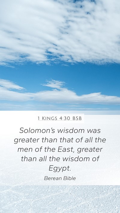 1 Kings 4:30 BSB Bible Verse Image