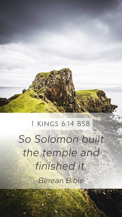 1 Kings 6:14 BSB Bible Verse Image