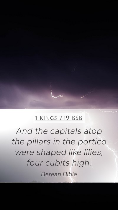 1 Kings 7:19 BSB Bible Verse Image