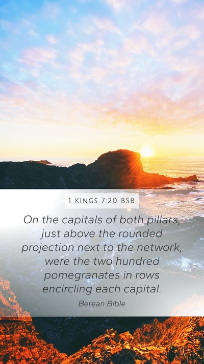 1 Kings 7:20 BSB Bible Verse Image