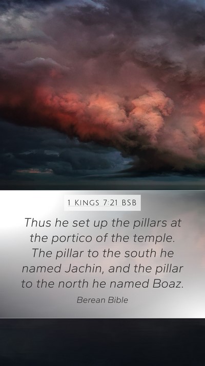 1 Kings 7:21 BSB Bible Verse Image