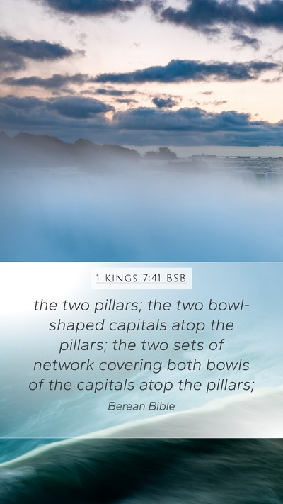 1 Kings 7:41 BSB Bible Verse Image