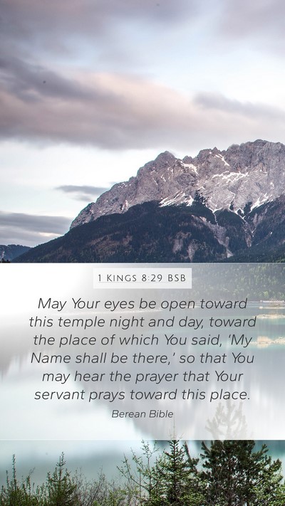 1 Kings 8:29 BSB Bible Verse Image
