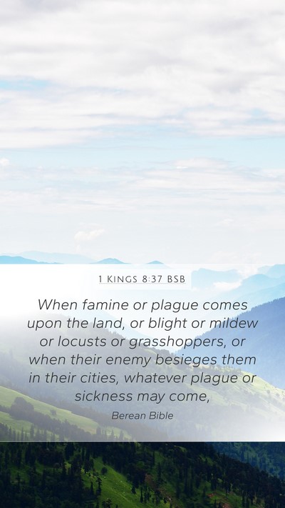 1 Kings 8:37 BSB Bible Verse Image