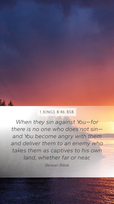 1 Kings 8:46 BSB Bible Verse Image
